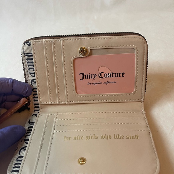 Juicy Couture tan and pink accent wallet, NWT - Picture 4 of 9